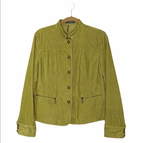 Liz Claiborne Green Corduroy Jacket Large - Picture 9 of 9